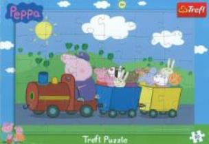 Opakowanie Puzzle ramkowe 30 Świnka Peppa 2 TREFL