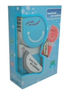 Opakowanie Ręczny klimatyzator niebieski