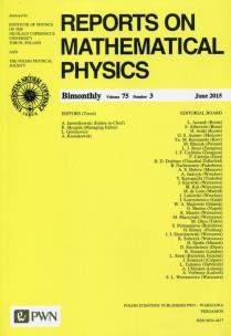 Opakowanie Reports on Mathematical Physics 75/3 2015 Kraj