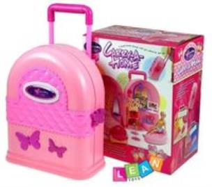 Okładka książki ROZKŁADANY DOMEK DLA LALEK WALIZKA + MEBLE