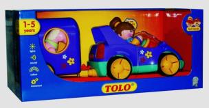 Okładka książki Samochód Toli z przyczepą dla konia