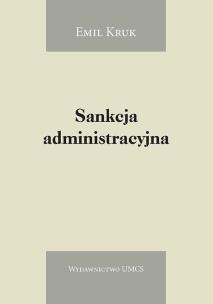 Okładka książki Sankcja administracyjna