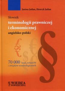 Okładka książki Słownik terminologii prawniczej i ekonomicznej angielsko-polski