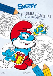 Okładka książki Smerfy. Koloruj i naklejaj