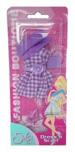 Opakowanie Steffi Modna sukienka z fioletowym szalem