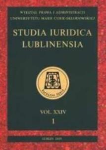 Okładka książki Studia Iuridica Lublinensia. T.24. 1/2015