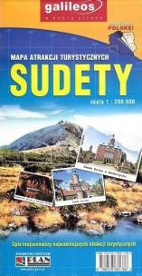 Okładka książki Sudety MApa atrakcji turystycznych 1:200 000 bpz