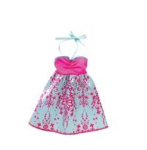 Opakowanie Sukienka dla Barbie zielono-różowa