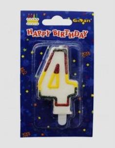 Opakowanie Świeczka cyferka z brokatem 4