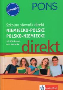 Okładka książki Szkolny słownik direkt niemiecko-polski polsko-niemiecki