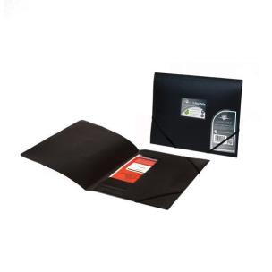 Opakowanie Teczka PP A4 z gumką czarna (5szt) PUKKA