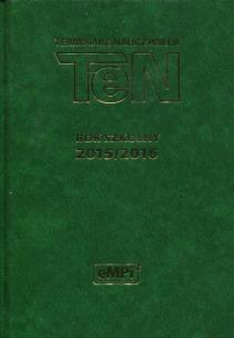 Opakowanie Terminarz nauczyciela TeN Rok szkolny 2015/2016 zielony