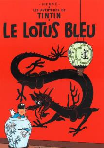 Okładka książki Tintin le Lotus Bleu