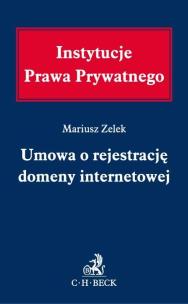 Okładka książki Umowa o rejestrację domeny internetowej