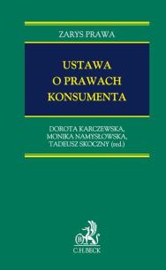Okładka książki Ustawa o prawach konsumenta