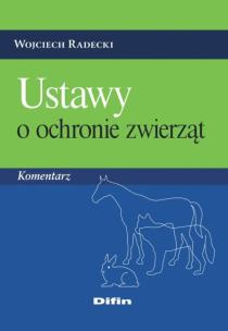 Okładka książki Ustawy o ochronie zwierząt