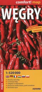 Opakowanie Węgry 1:520 000 laminowana mapa samochodowa