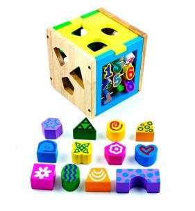Opakowanie Zabawka edukacyjna drewniana Cyfry i Kształty