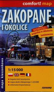 Opakowanie Zakopane i okolice mapa kieszonkowa 1:15 000