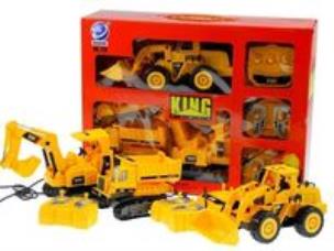 Okładka książki ZESTAW MASZYN BUDOWALNYCH KOPARKA WYWROTKA +PILOT