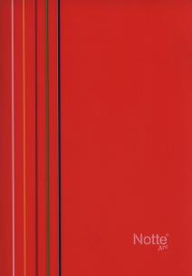 Opakowanie Zeszyt A5 Narcissus Arc w kratkę 80 kartek czerwony