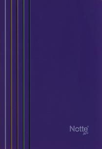 Opakowanie Zeszyt A5 Narcissus Arc w kratkę 80 kartek fioletowy