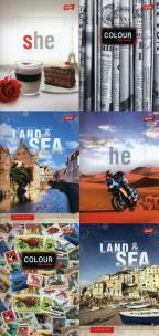 Opakowanie Zeszyt A5 w kratkę 60 kartek 10 sztuk mix