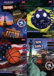 Opakowanie Zeszyt A5 w kratkę 60 kartek 10 sztuk mix