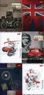 Opakowanie Zeszyt A5 w kratkę 60 kartek 10 sztuk mix