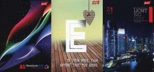 Opakowanie Zeszyt A5 w kratkę 96 kartek 10 sztuk mix