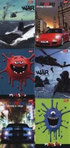 Opakowanie Zeszyt A5 w trzy linie 32 kartki 15 sztuk mix