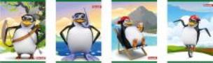 Opakowanie Zeszyt A5/60K linia UV 1057 Penguin (10szt)