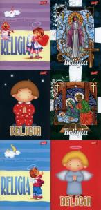 Opakowanie Zeszyt do religii A5 cieniowany  A5 w kratkę 32 kartki 15 sztuk mix