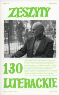 Opakowanie Zeszyty literackie 130/2/2015