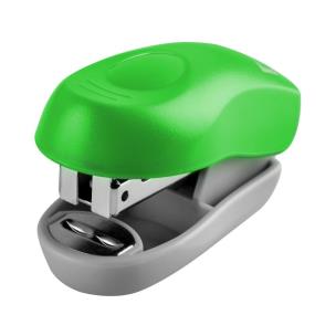 Opakowanie Zszywacz mini plastikowy zielony na 8 kartek