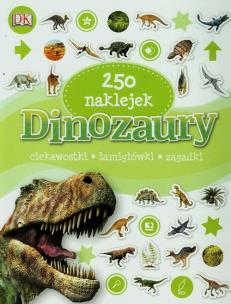 Okładka książki 250 naklejek - Dinozaury