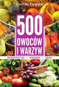 Okładka książki 500 owoców i warzyw