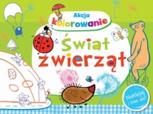 Okładka książki Akcja kolorowanie! Świat zwierząt