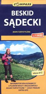 Okładka książki Beskid Sądecki Mapa turystyczna 1:50 000