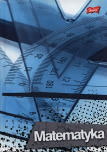 Opakowanie Brulion A5 w kratkę 80 kartek Matematyka 5 sztuk