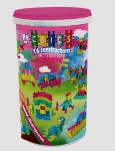 Opakowanie Clics 16 konstrukcji Tuba Glitter