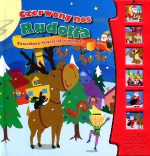 Okładka książki Czerwony nos Rudolfa. Gwiazdkowa książeczka dźw.