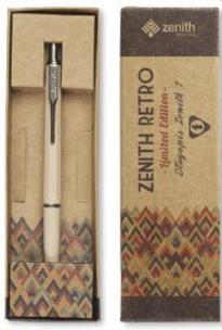 Okładka książki Długopis Zenith 7 Retro w etui beżowy ZENITH