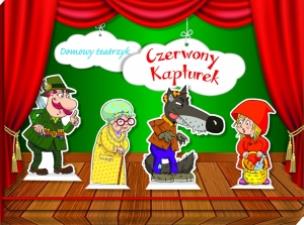 Okładka książki Domowy teatrzyk. Czerwony Kapturek FK