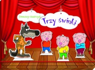 Okładka książki Domowy teatrzyk. Trzy świnki FK