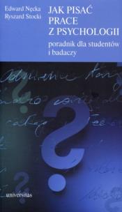 Okładka książki Jak pisać prace z psychologii. Poradnik dla stud.