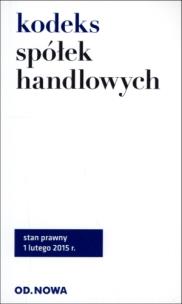 Okładka książki Kodeks spółek handlowych 01.02.2015
