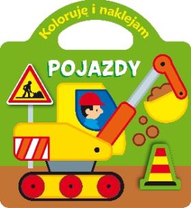 Okładka książki Koloruję i naklejam - Pojazdy