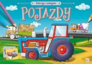 Okładka książki Koloruję i naklejam Pojazdy