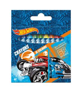 Okładka książki Kredki woskowe 12 kolorów Hot Wheels